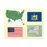 New York, USA postcards