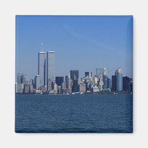 New York, USA. Skyline of downtown Manhattan Fridge Magnet