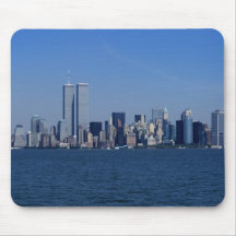 New York, USA. Skyline of downtown Manhattan Mousepad