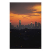 New York, USA. Skyline of uptown Manhattan