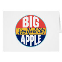 New York Vintage Label Card