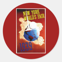 New York World's Fair Vintage Travel Ad Sticker