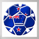 New Zealand 2014 World Cup All whites soccer ball posters