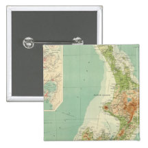 New Zealand Atlas Map Pinback Buttons