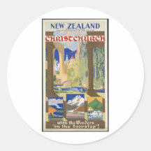 New Zealand Christchurch Sticker