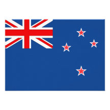 New Zealand Flag Personalized Invitations