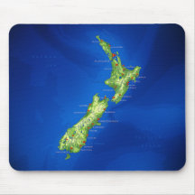 New Zealand Map Mouse Mat