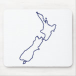 New Zealand Map mousepads