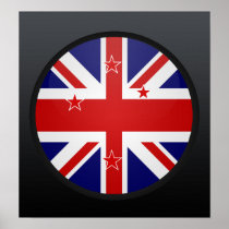 New Zealand quality Flag Circle Print
