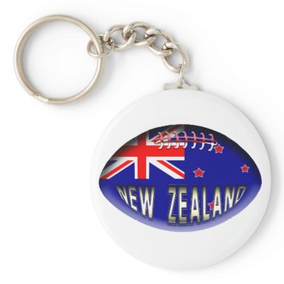 New Zealand Rugby Ball Key Chains