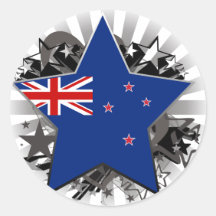 New Zealand Star Sticker