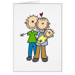Newborn Baby Stick Figure Card