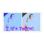 Newborn Baby Twins photo cards