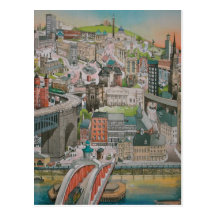 Newcastle upon Tyne through the Years Post Card