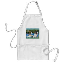 Newfie Landseer 3 - Sailboats Apron