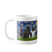 Newfie Pair (B1+L) - Starry Night Coffee Mug