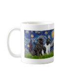 Newfie Pair (B1+L) - Starry Night mugs
