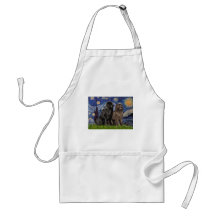 Newfie Pair - Starry Night Apron