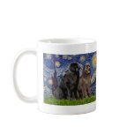 Newfie Pair - Starry Night mugs