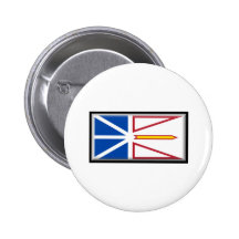 Newfoundland and Labrador Flag Pinback Buttons
