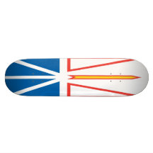 Newfoundland and Labrador Flag Skateboard