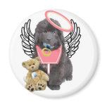 Newfoundland angel baby magnets