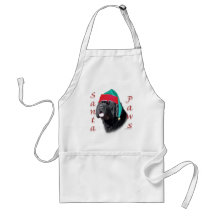 Newfoundland (blk) Santa Paws Apron