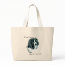 Newfoundland Cold Nose Warm Heart Canvas Bags