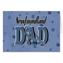 Newfoundland DAD Greeting Card