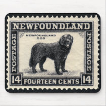 Newfoundland Dog Stamps Gifts Mouse Pad