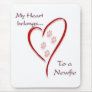 Newfoundland Heart Belongs Mouse Pad