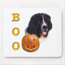 Newfoundland (landseer) Halloween Boo Mouse Mats