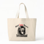 Newfoundland Must Love Drool Canvas Bags