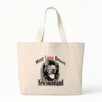 Newfoundland Must Love Drool Canvas Bags