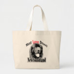 Newfoundland Must Love Drool Canvas Bags