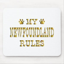 Newfoundland Rules Gold Mousepad