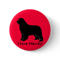 newfoundland silhouette button