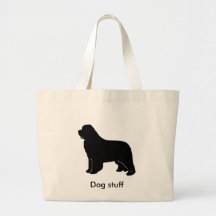 newfoundland silhouette canvas bag