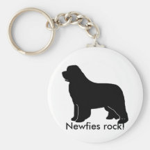 newfoundland silhouette keychain