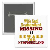 Newfoundland & Wife Missing Reward For Newfoundlan Pins