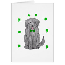 Newfounland Black Saint Patricks Day cards