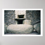 Newgrange Ireland : Ancient Spiral Stone Symbols Poster
