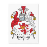 Newman Family Crest postcards