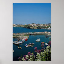 Newquay harbour, Cornwall, U.K. Posters