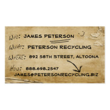 News Biz Recycled Business Card Template