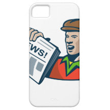 Newsboy Newspaper Delivery Retro iPhone 5 Case