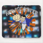 Newscaster Superhero Mouse Pads