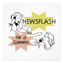 Newsflash I'm a Gammie t-shirts and Gifts Invitation