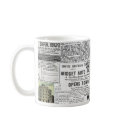 newspaper collage1, newspaper collage1 mugs