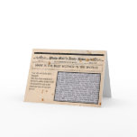 Newspaper Customisable Greeting Card frame